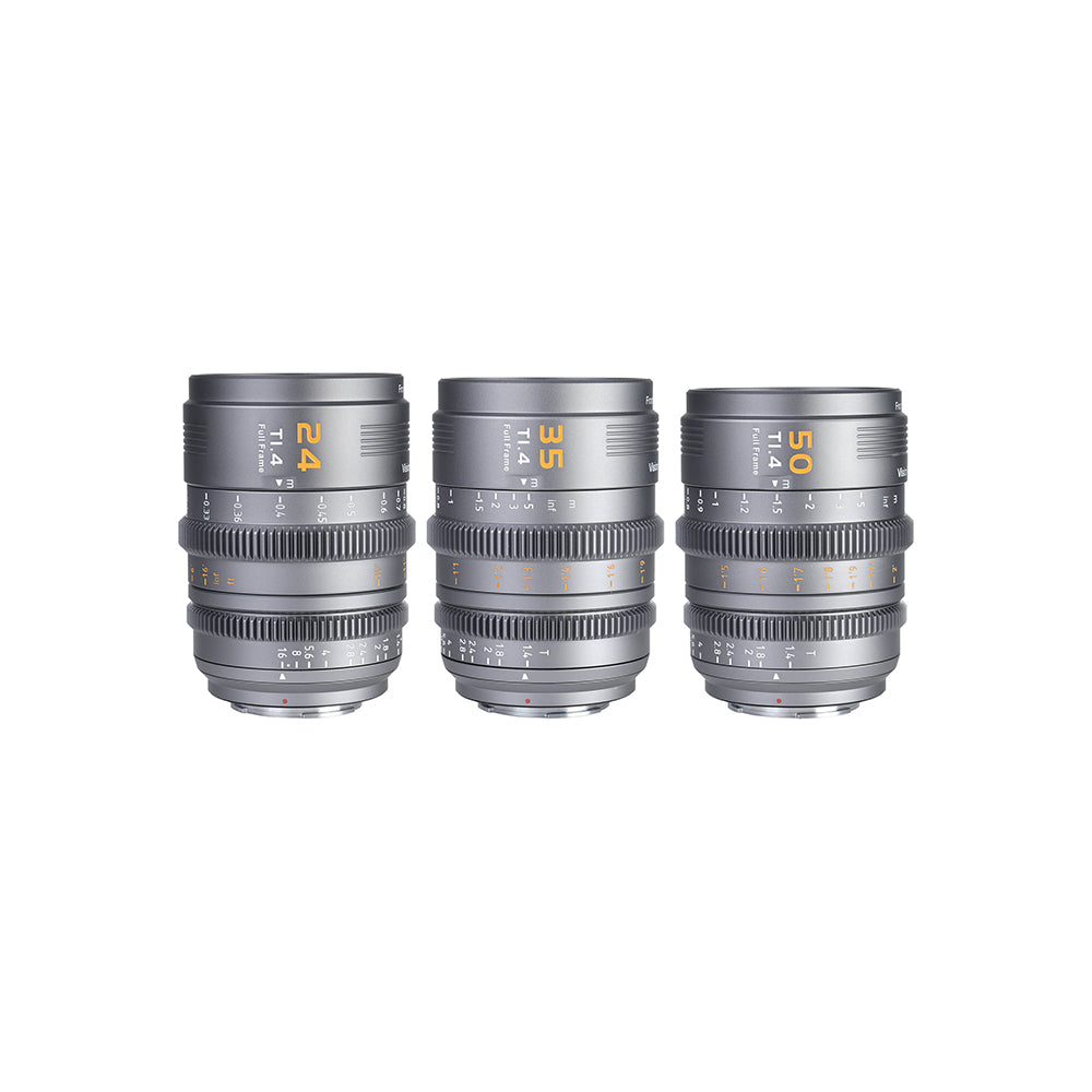 Sirui VP-1 24/35/50mm Vision Prime T1.4 Full-Frame Cine 3-Lens Kit