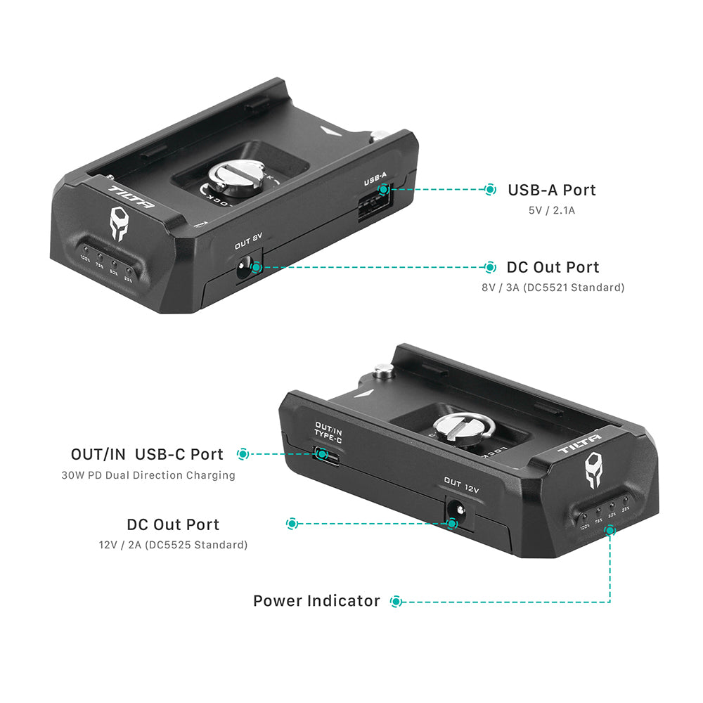 TiLTA F970 Battery Plate V2 - Black (TA-BTP2-F970-B)