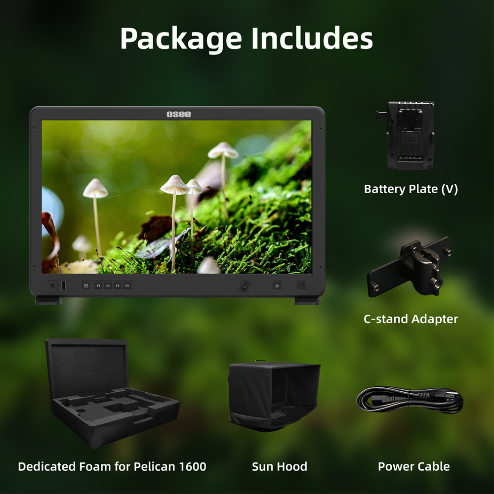 OSEE Mega 22S Production Monitor 21.5'' Color Self-Calibration 1500 nits Brightness Camera Field Monitor