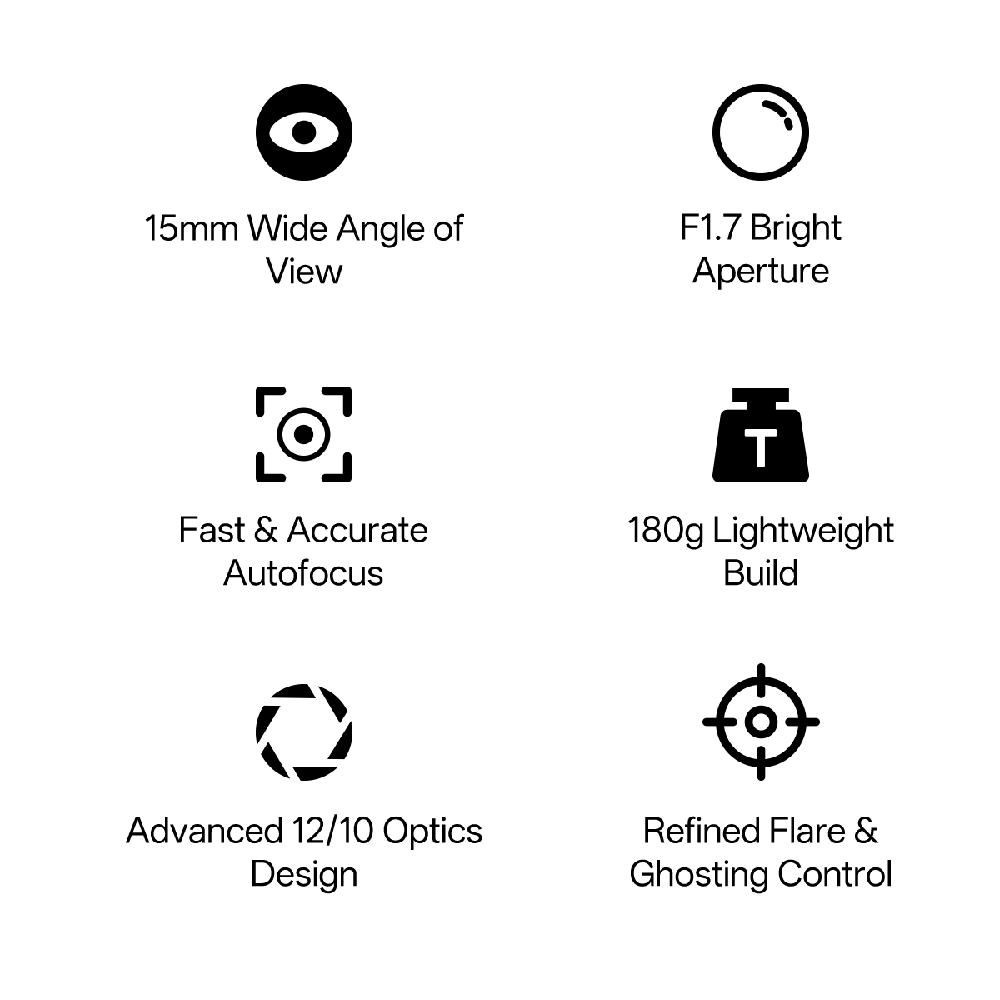 Viltrox AF 15mm F1.7 Air APS-C Lens for Fujifilm X-Mount