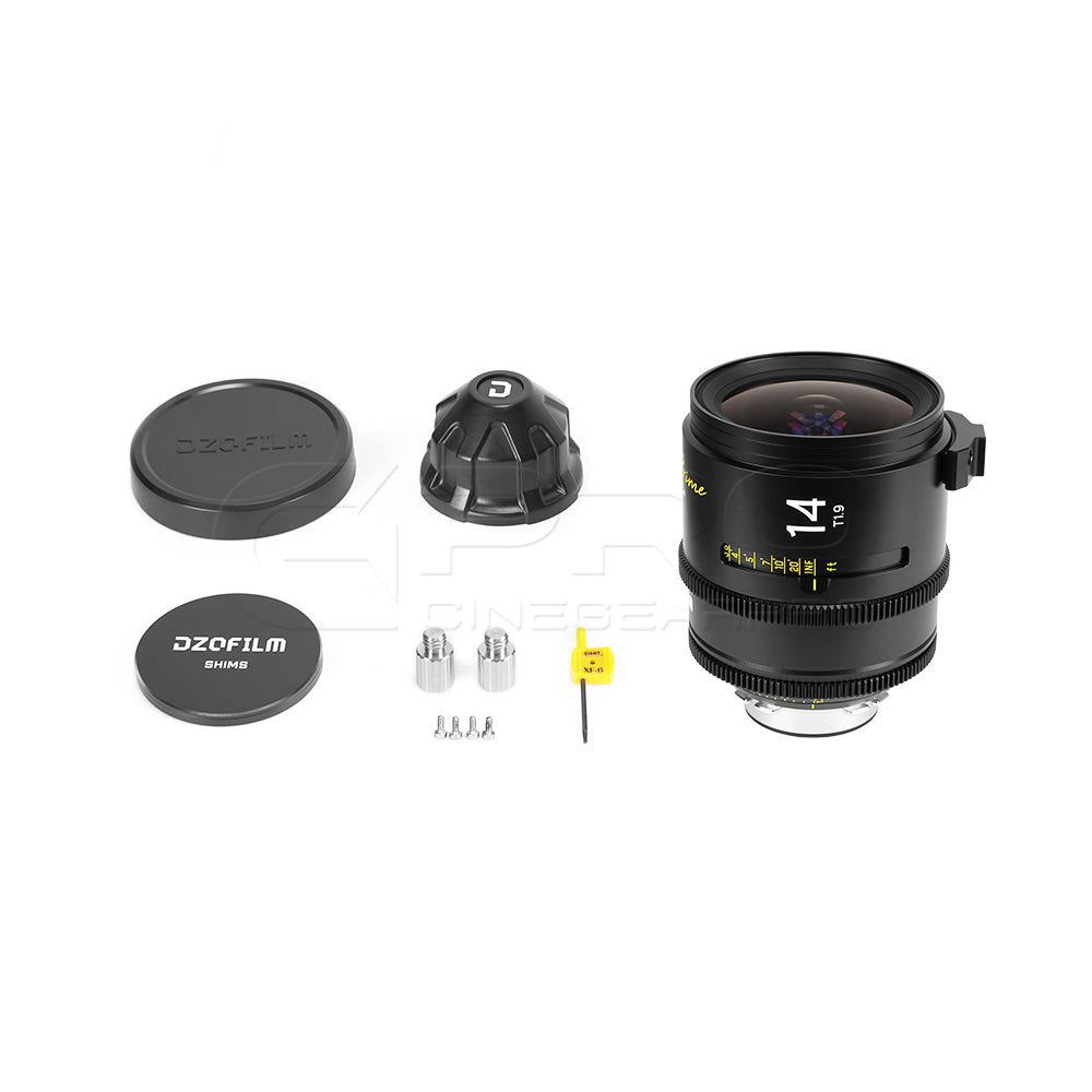 DZOFILM ARLES 14mm T1.9 Super Speed Vista Vision cinema prime lens PL&EF Mount