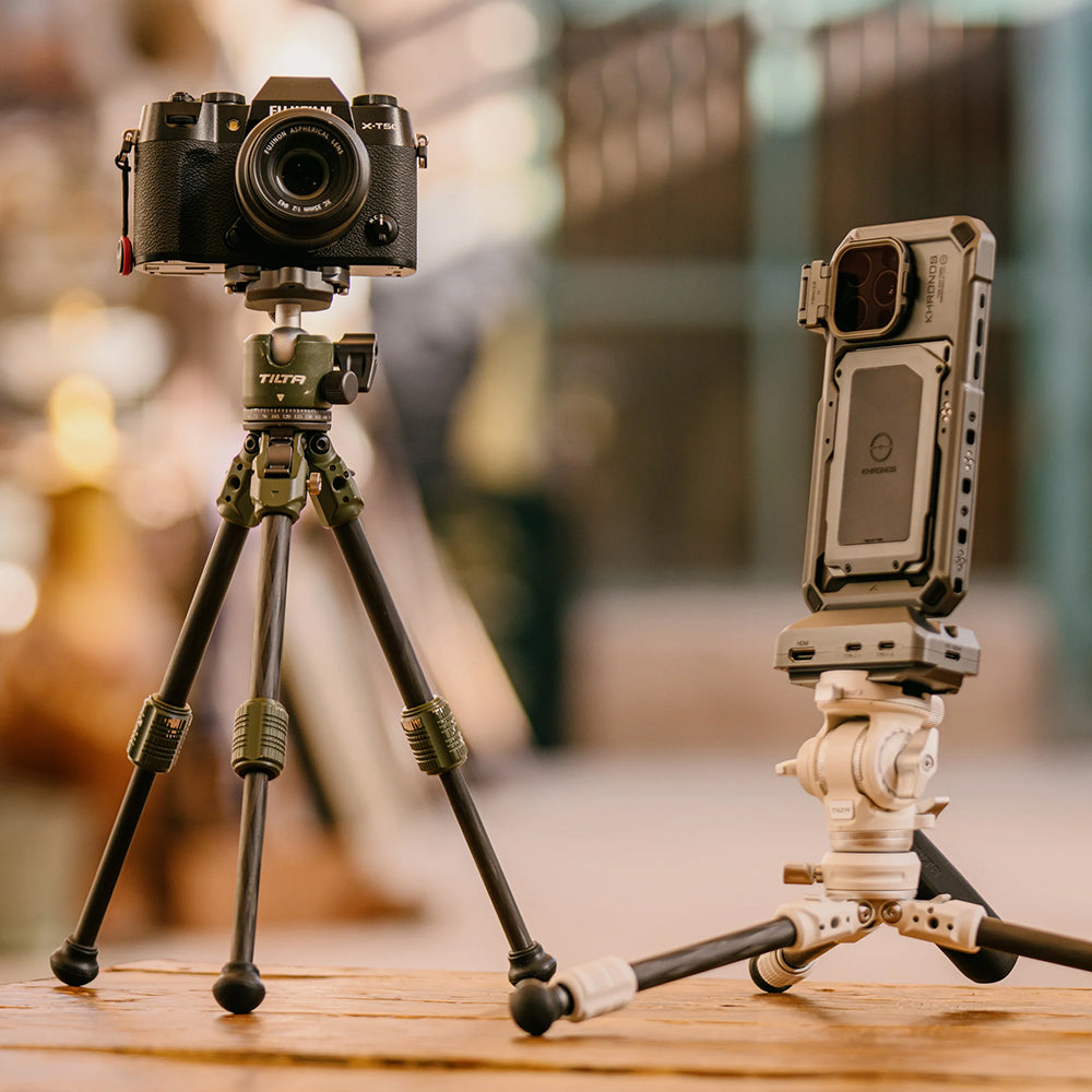 TiLTA BT03E Tabletop Ball Head with 1-Stage Carbon Fiber Tripod Legs (3KG) Extendable Edition