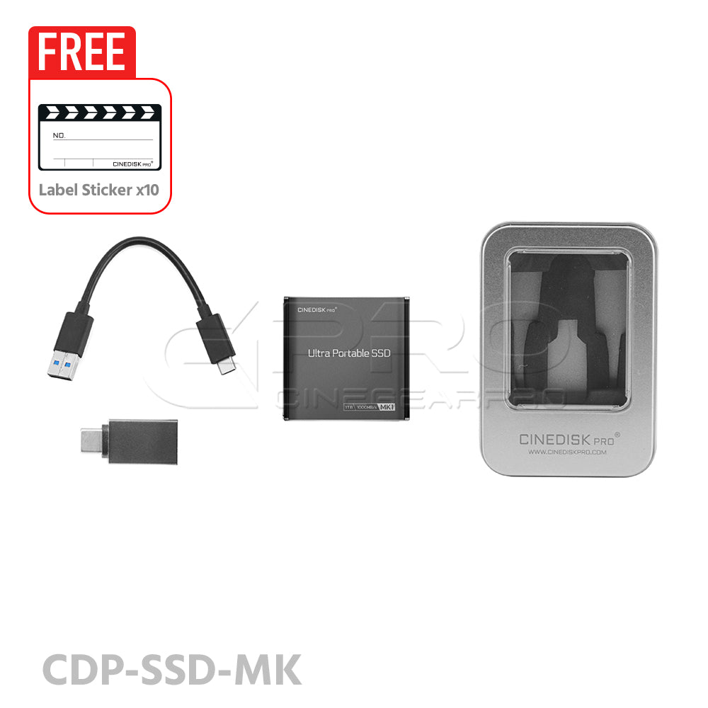 CINEDISKPRO Ultra Portable SSD MK1 1TB USB 3.2 1000MB/s