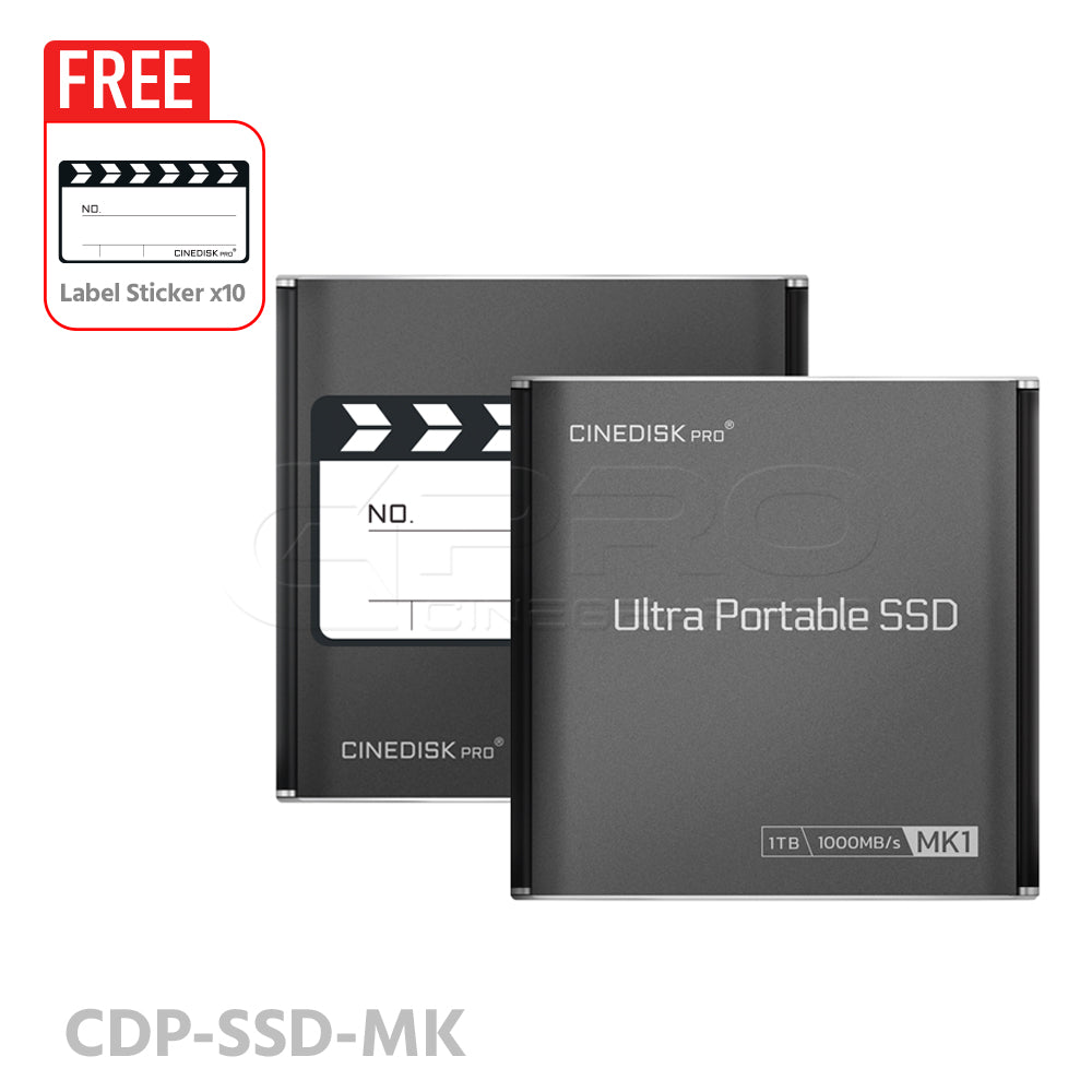 CINEDISKPRO Ultra Portable SSD MK1 1TB USB 3.2 1000MB/s