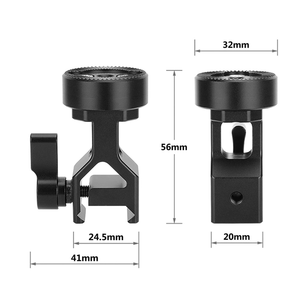 CGPro NATO Clamp to ARRI Rosette Adapter Extension Mount