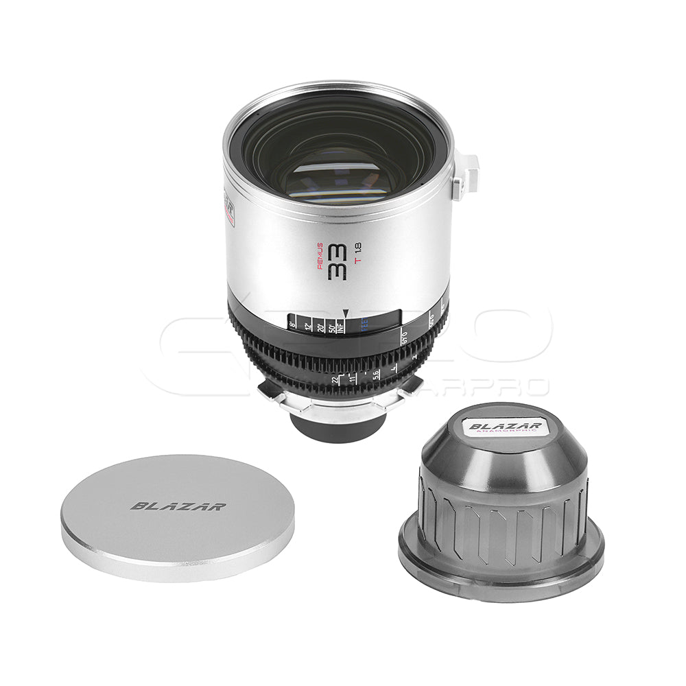 BLAZAR Remus 1.5X 33mm T1.8 Anamorphic Full Frame Lens (Silver)