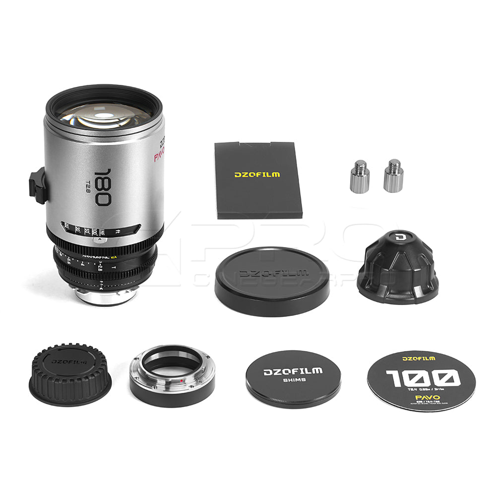 DZOFILM 180mm T2.8 Pavo 2x anamorphic Prime Cine Lens PL&EF mount