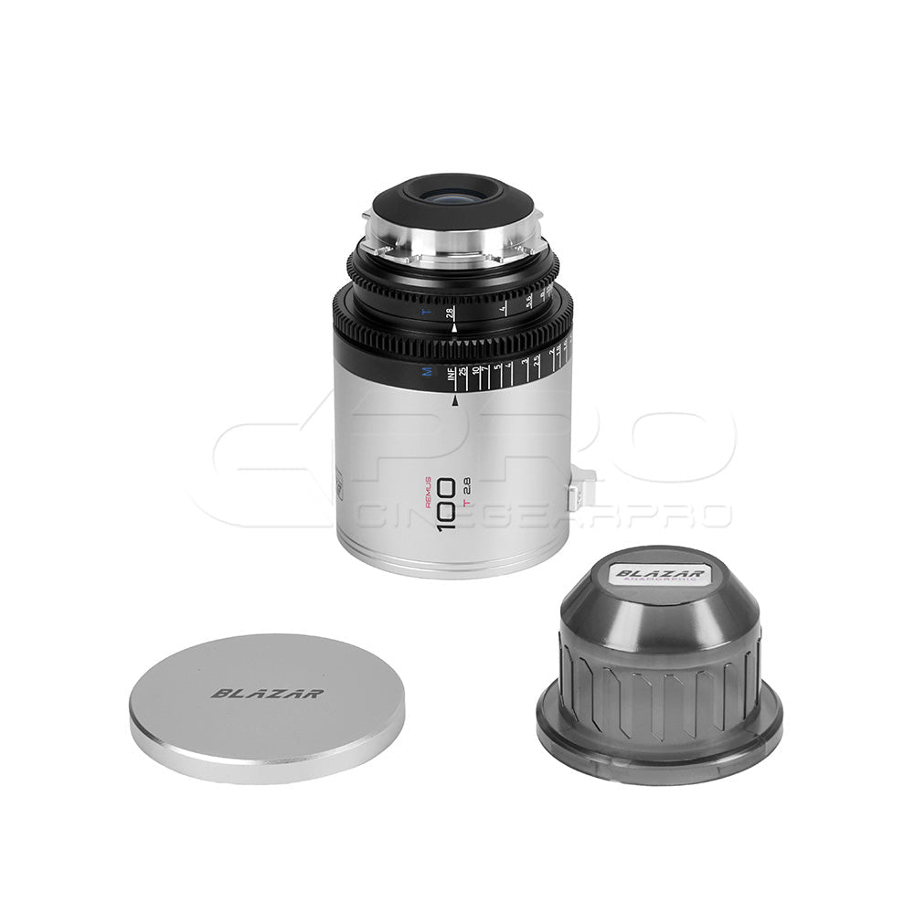 BLAZAR Remus 1.5X 100mm T2.8 Anamorphic Full Frame Lens (Silver)
