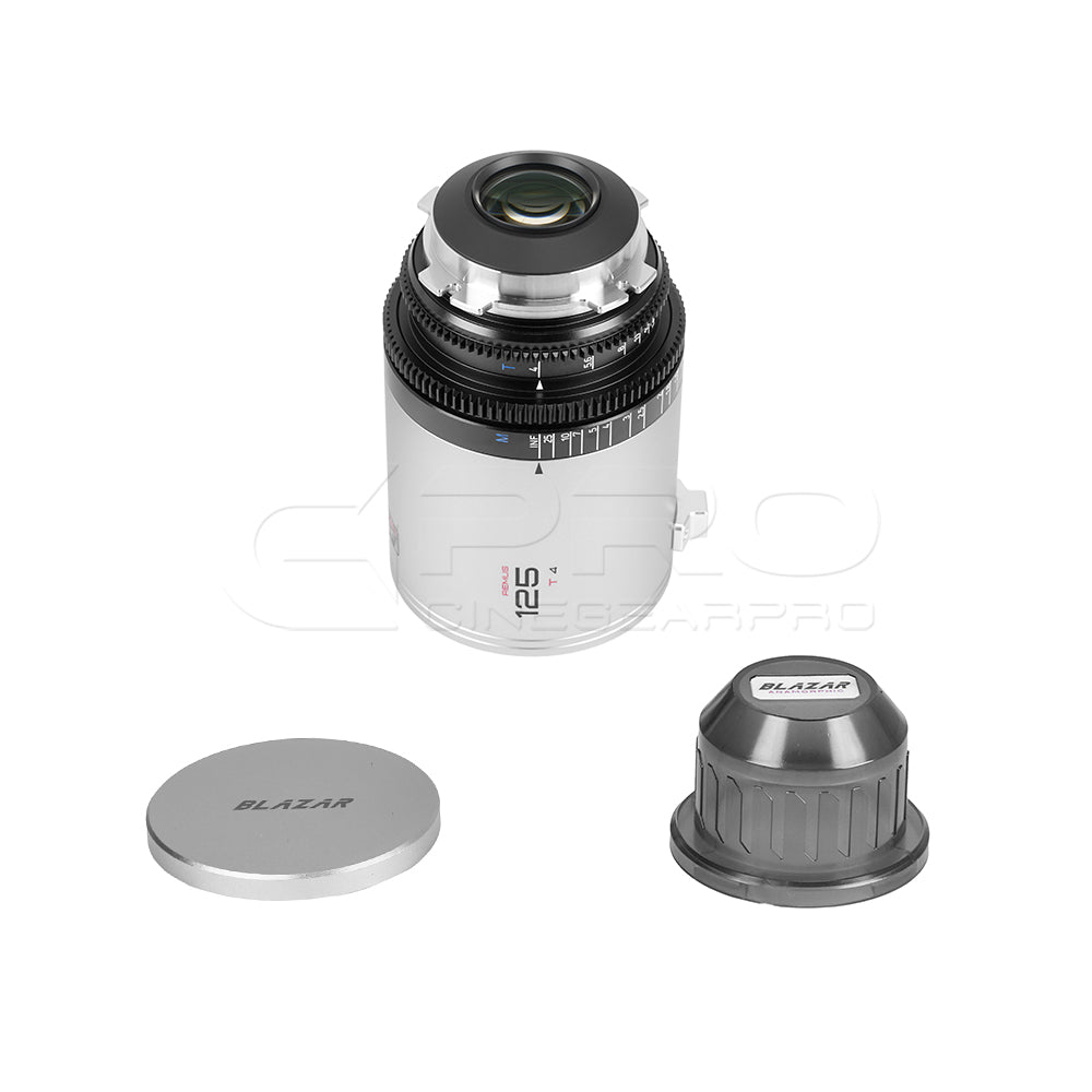 BLAZAR Remus 1.5X 125mm T4 Anamorphic Full Frame Lens (Silver)