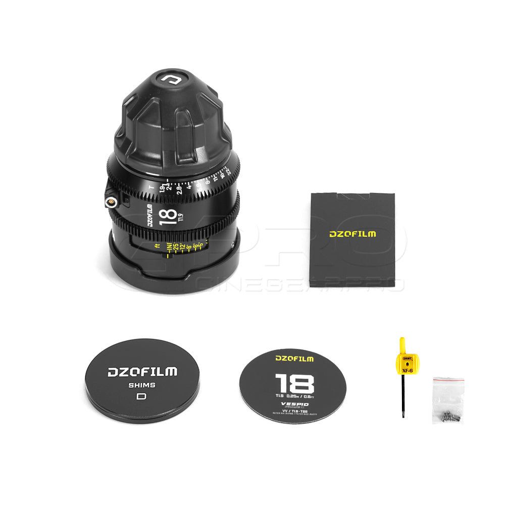 DZOFILM VESPID 2 Prime 18mm T1.9 Full Frame Cinema Lens (PL Mount)