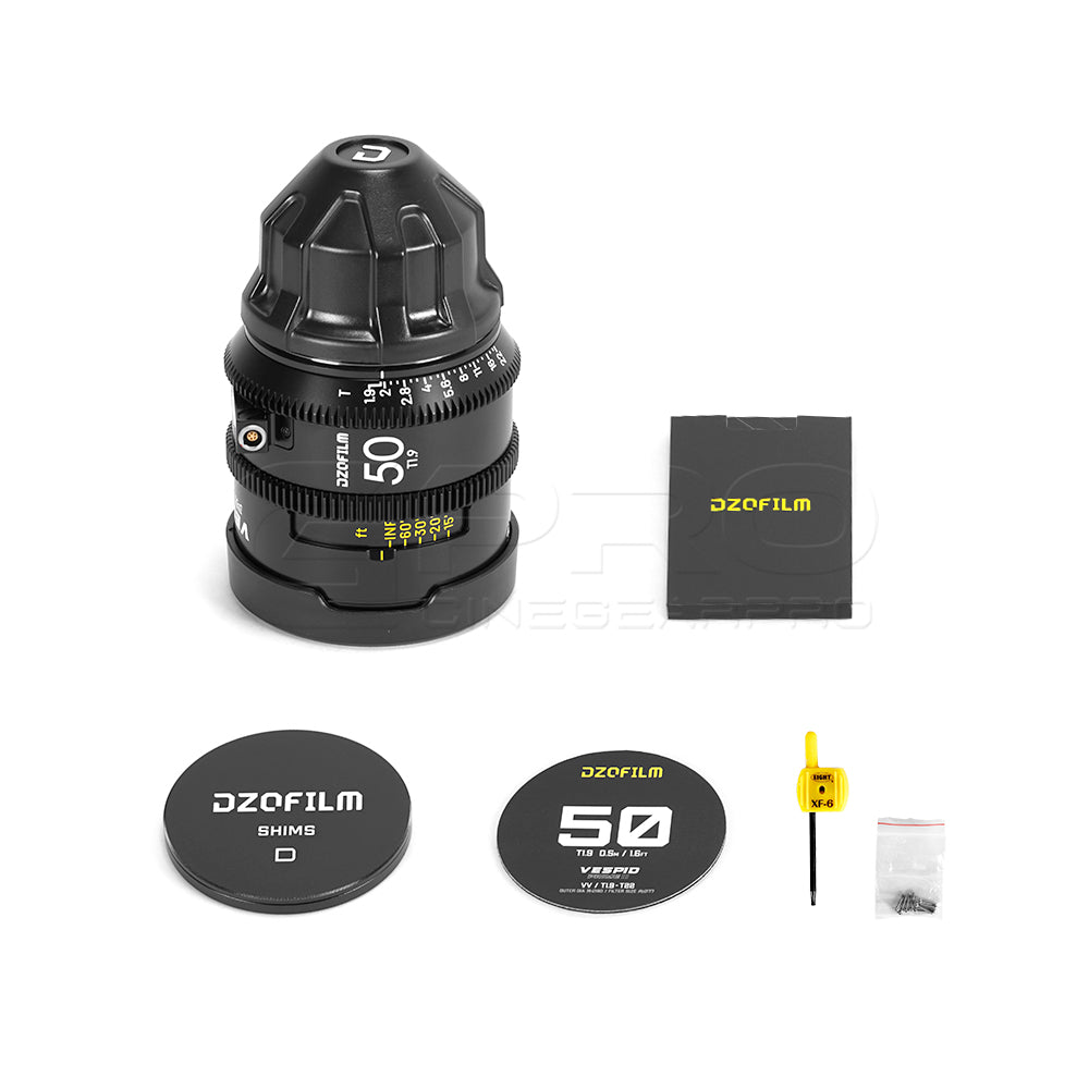 DZOFILM VESPID 2 Prime 50mm T1.9 Full Frame Cinema Lens (PL Mount)