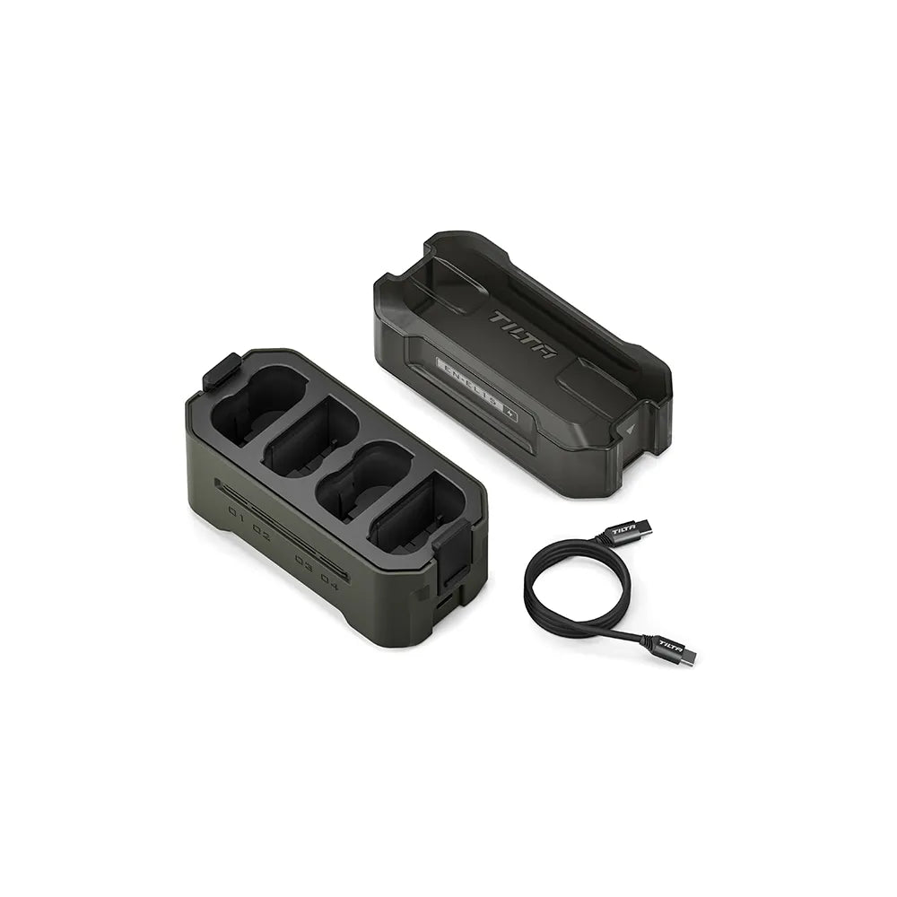 TILTA TBC-EL15 Portable Charging Station for Nikon EN-EL15C Battery (4 Channel) – Green