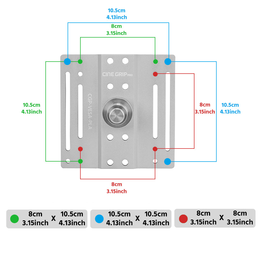 CINEGRIPPRO Professional Monitor Stand Monitor Quick Release Plate for Photography Studio