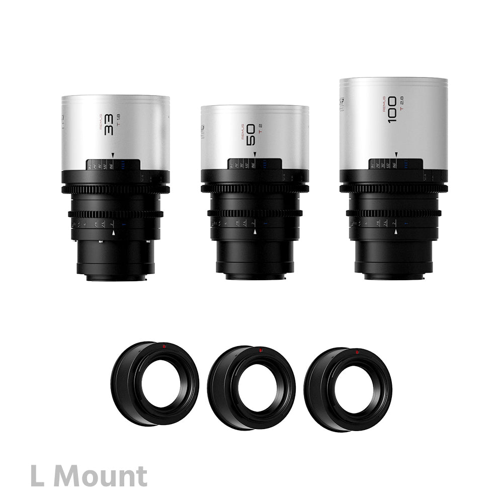 BLAZAR Remus-M 1.5x Full Frame Anamorphic 3 Lens Set 33/50/100mm (E/RF/L Mount)