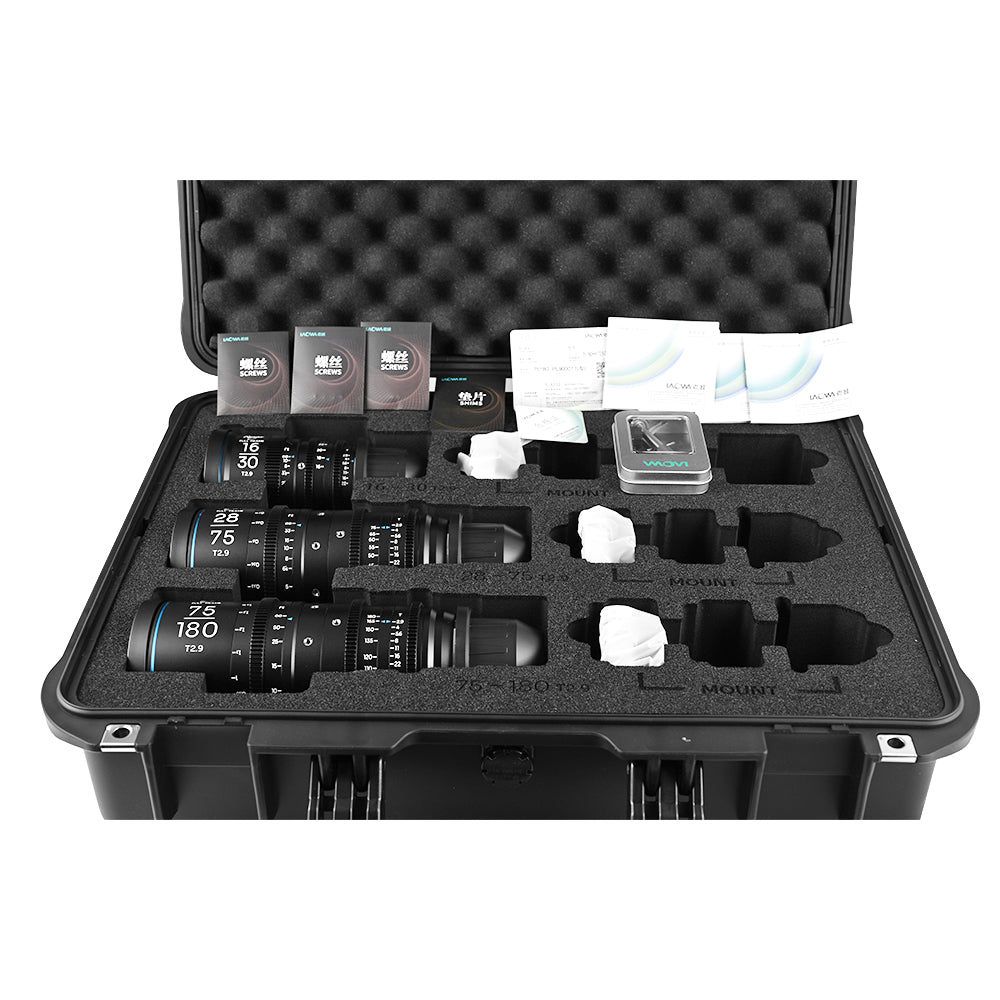 Laowa Ranger FF (16-30mm,28-75mm,75-180mm) Cine Lens 3-Lens Bundle