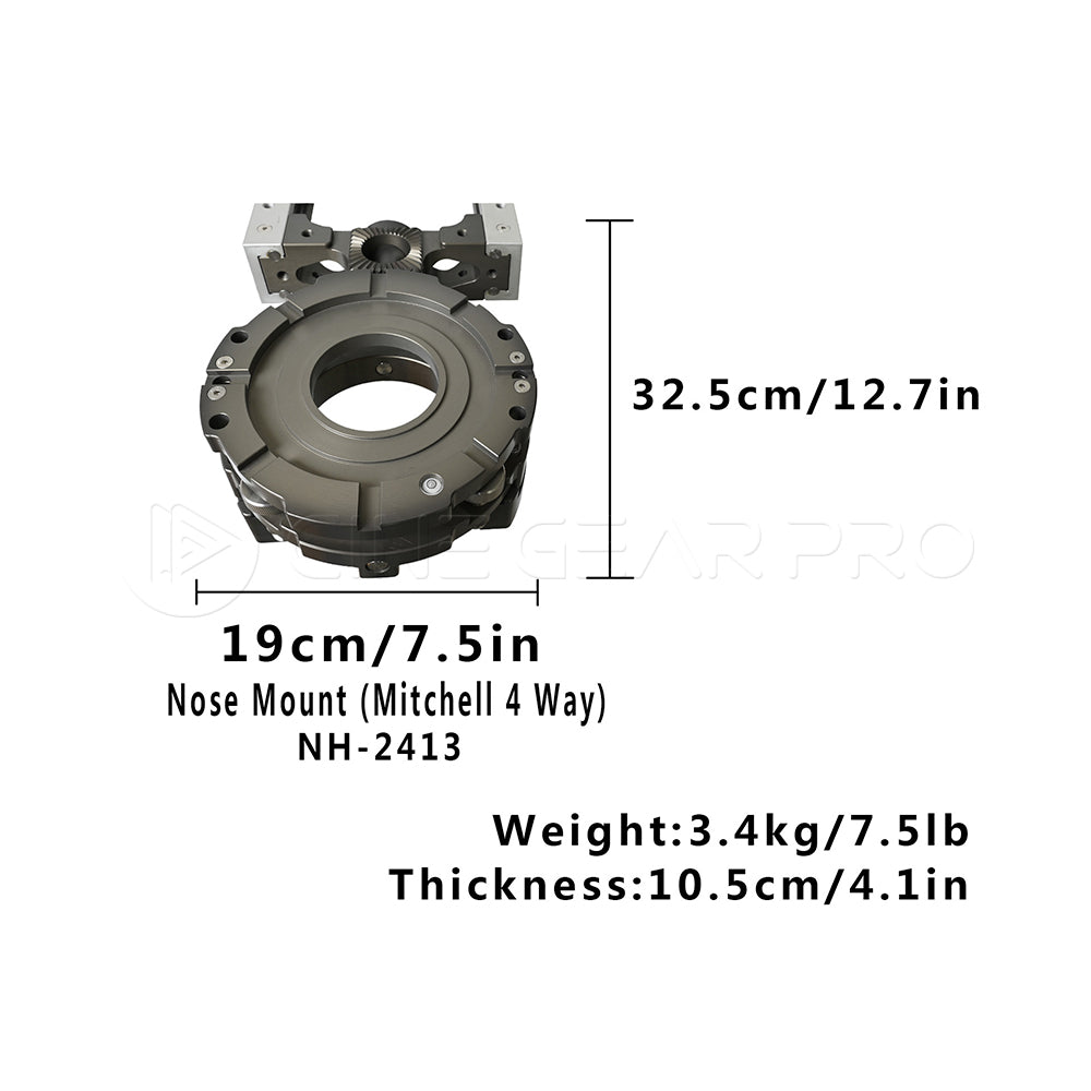NSH NH-2413 Nose mount (Mitchell 4 Way)