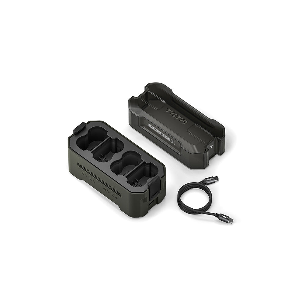 TILTA TBC-W235 Portable Charging Station for Fujifilm NP-W235 Battery (4 Channel) – Green