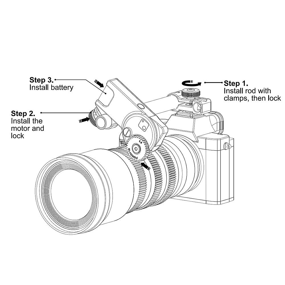 PDMOVIE LIVE AIR 3 Motor Smart Mini (0.75Nm) Intelligent LiDAR AutoFocus System