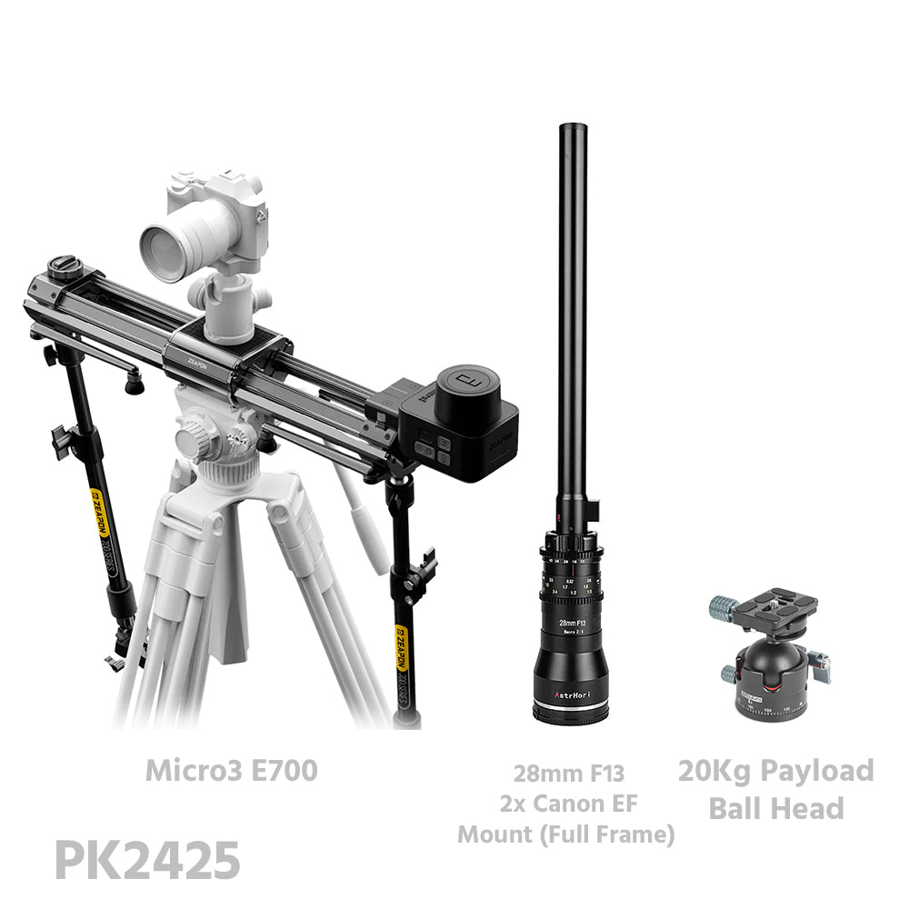 Zeapon Micro 3 Slider + AstrHori Macro Probe Lens Bundle Kit