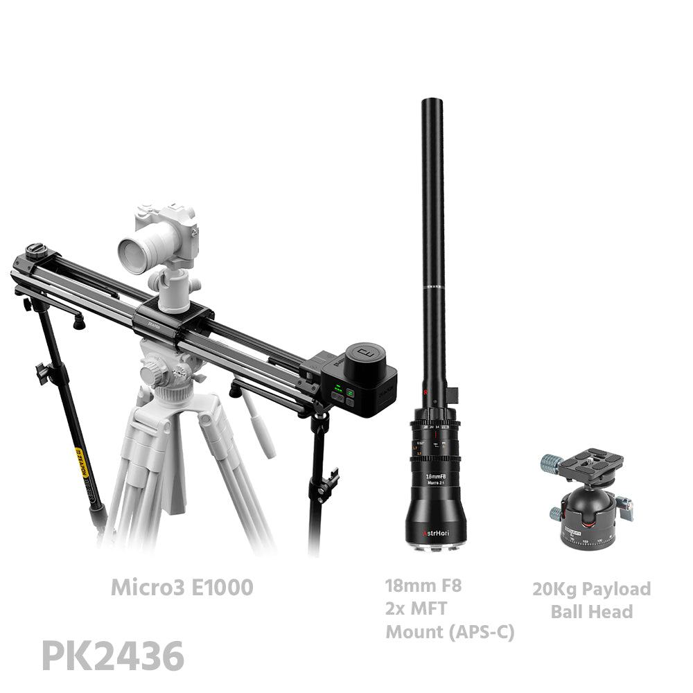 Zeapon Micro 3 Slider + AstrHori Macro Probe Lens Bundle Kit