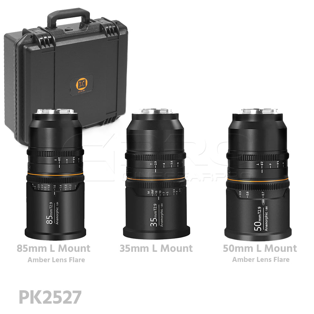 BLAZAR (Great Joy) 1.8X Anamorphic 3-Lens Bundle 35mm+50mm+85mm PL&EF/RF/L/E Mount