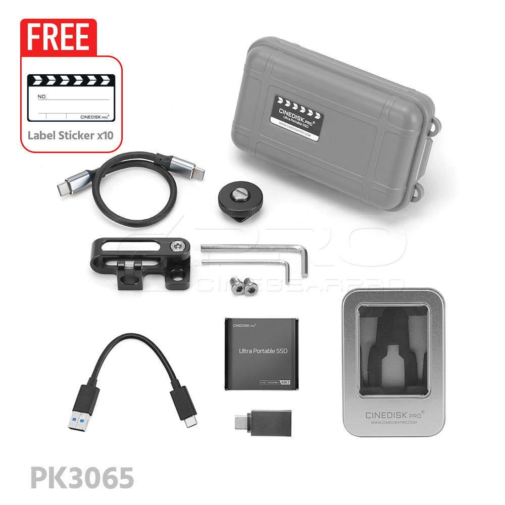 CINEDISKPRO Ultra Portable SSD MK1 1TB USB 3.2 1000MB/s