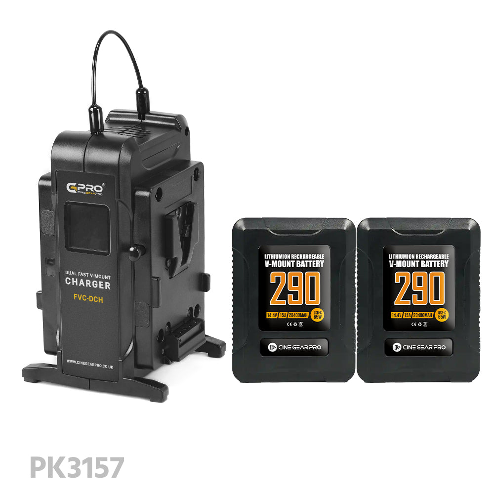 CGPro Ultra Small Size Mini V-Lock Li-Ion V-Mount Battery w/ USB Output (98-290Wh)