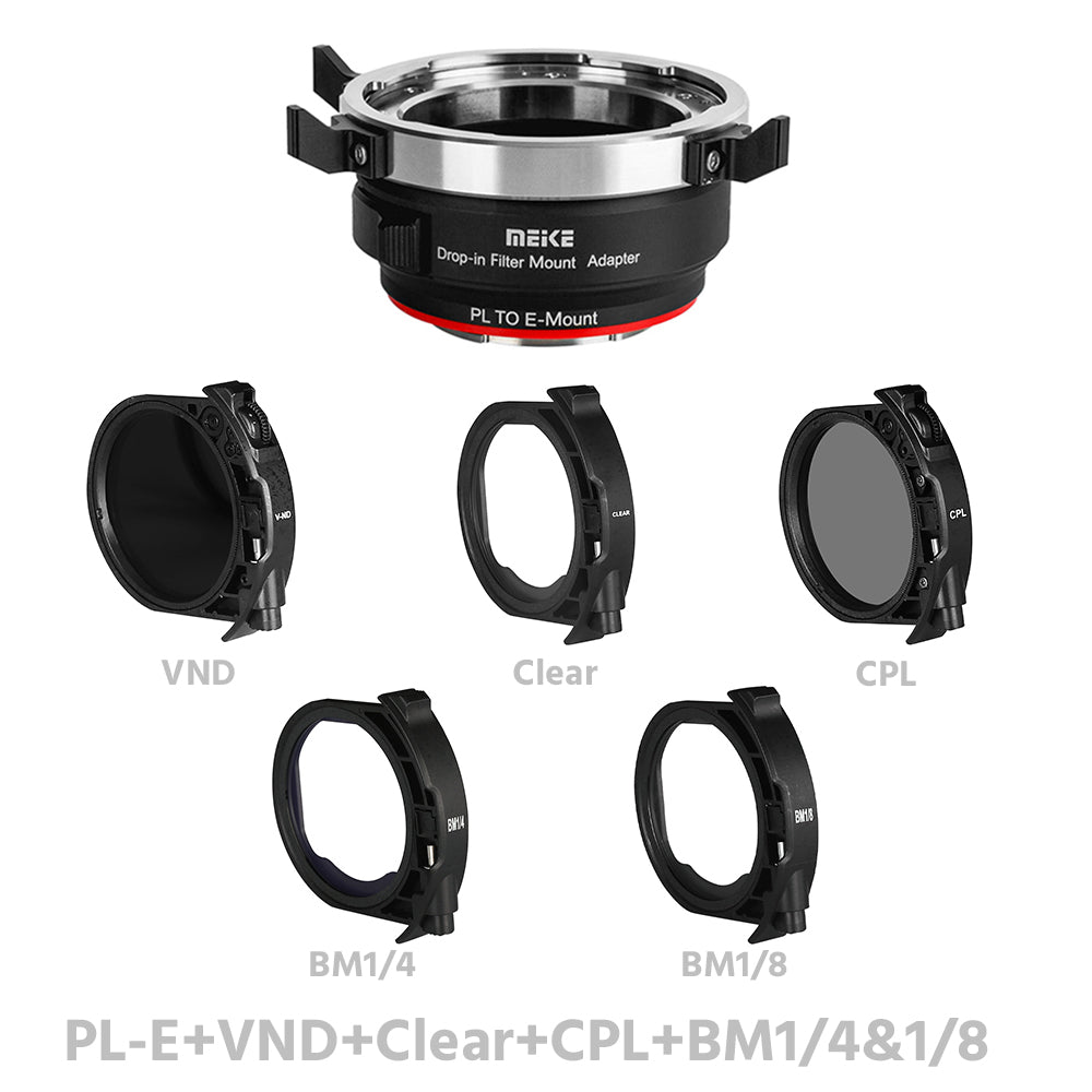MEIKE Drop-in Filter Mount Adapter for PL Mount Cine Lens PL-E/PL-L/PL-RF/PL-X/PL-Z