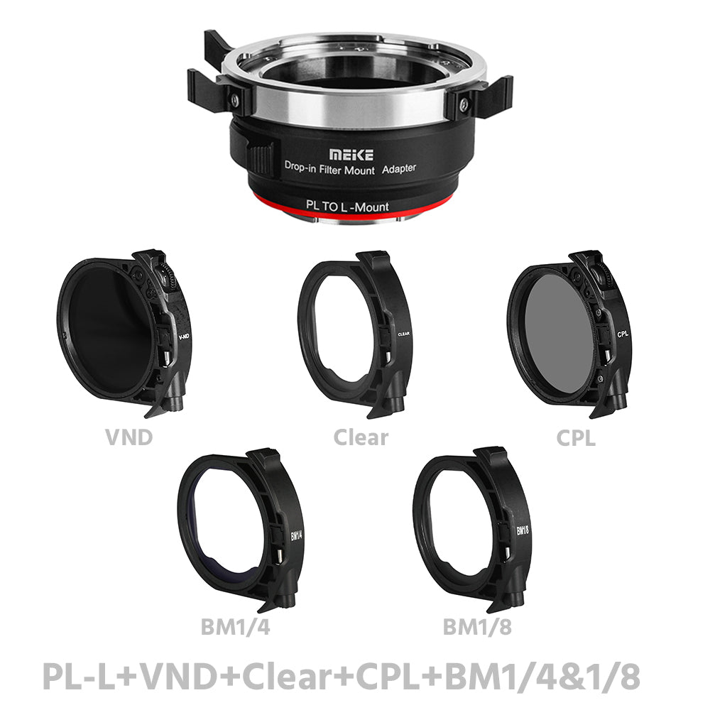 MEIKE Drop-in Filter Mount Adapter for PL Mount Cine Lens PL-E/PL-L/PL-RF/PL-X/PL-Z
