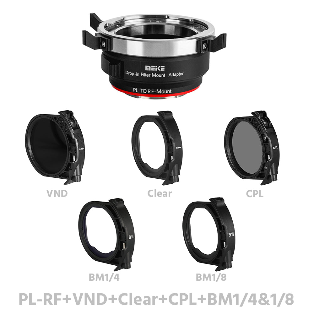 MEIKE Drop-in Filter Mount Adapter for PL Mount Cine Lens PL-E/PL-L/PL-RF/PL-X/PL-Z