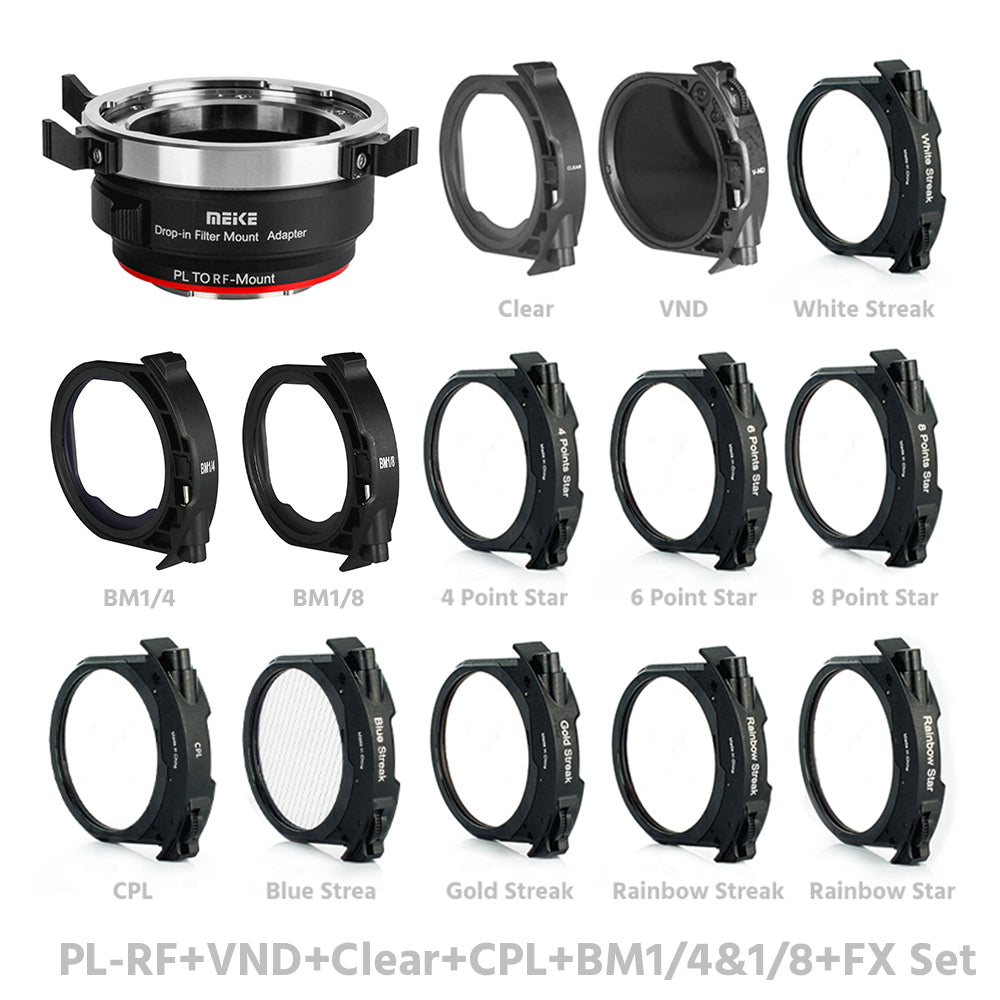 MEIKE Drop-in Filter Mount Adapter for PL Mount Cine Lens PL-E/PL-L/PL-RF/PL-X/PL-Z