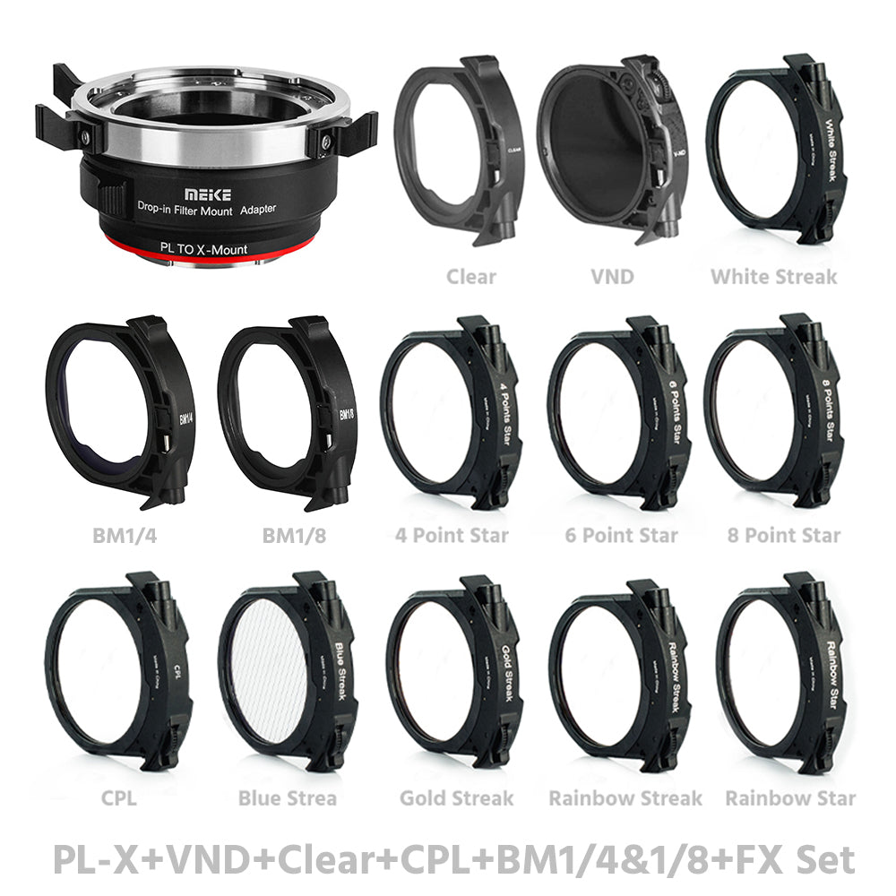 MEIKE Drop-in Filter Mount Adapter for PL Mount Cine Lens PL-E/PL-L/PL-RF/PL-X/PL-Z