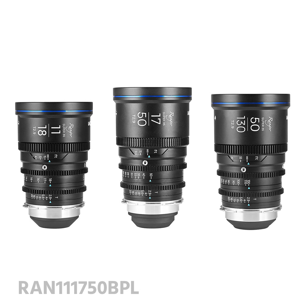 Laowa Ranger S35 (11-18mm, 17-50mm, 50-130mm) Cine Lens - 3 Lens Bundle
