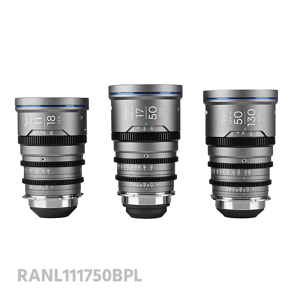 Laowa Ranger S35 (11-18mm, 17-50mm, 50-130mm) Cine Lens - 3 Lens Bundle