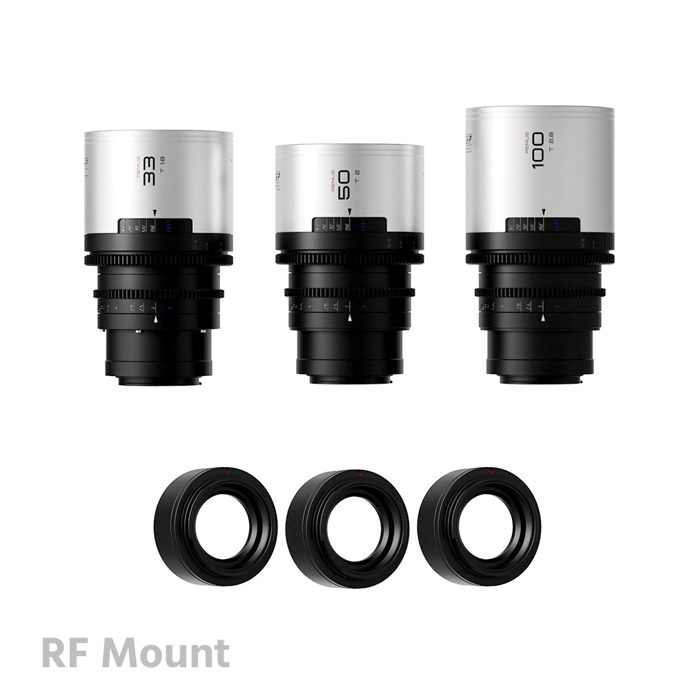 BLAZAR Remus-M 1.5x Full Frame Anamorphic 3 Lens Set 33/50/100mm (E/RF/L Mount)