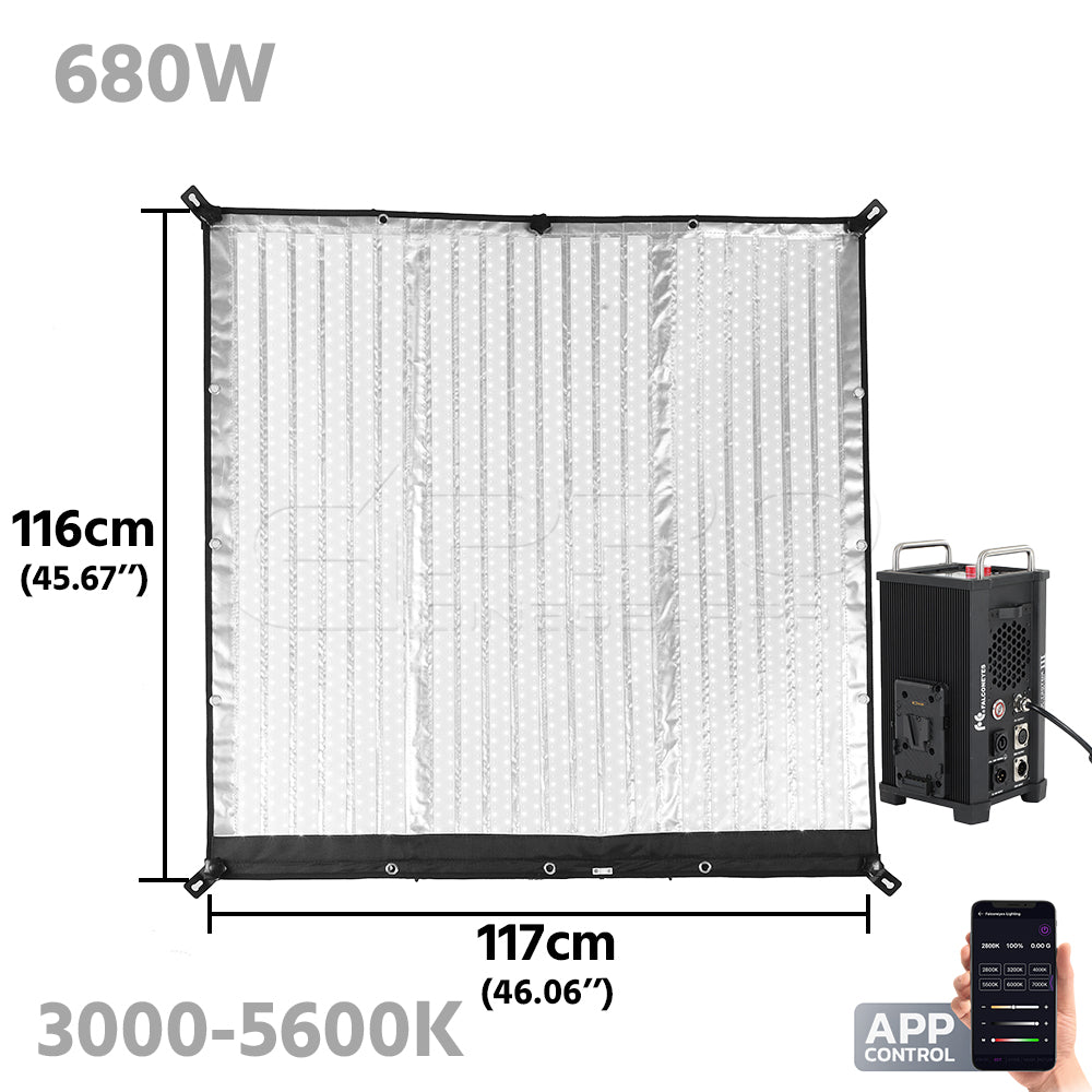 FalconEyes RX-120TDX III 680W Bi-Color Foldable LED Panel