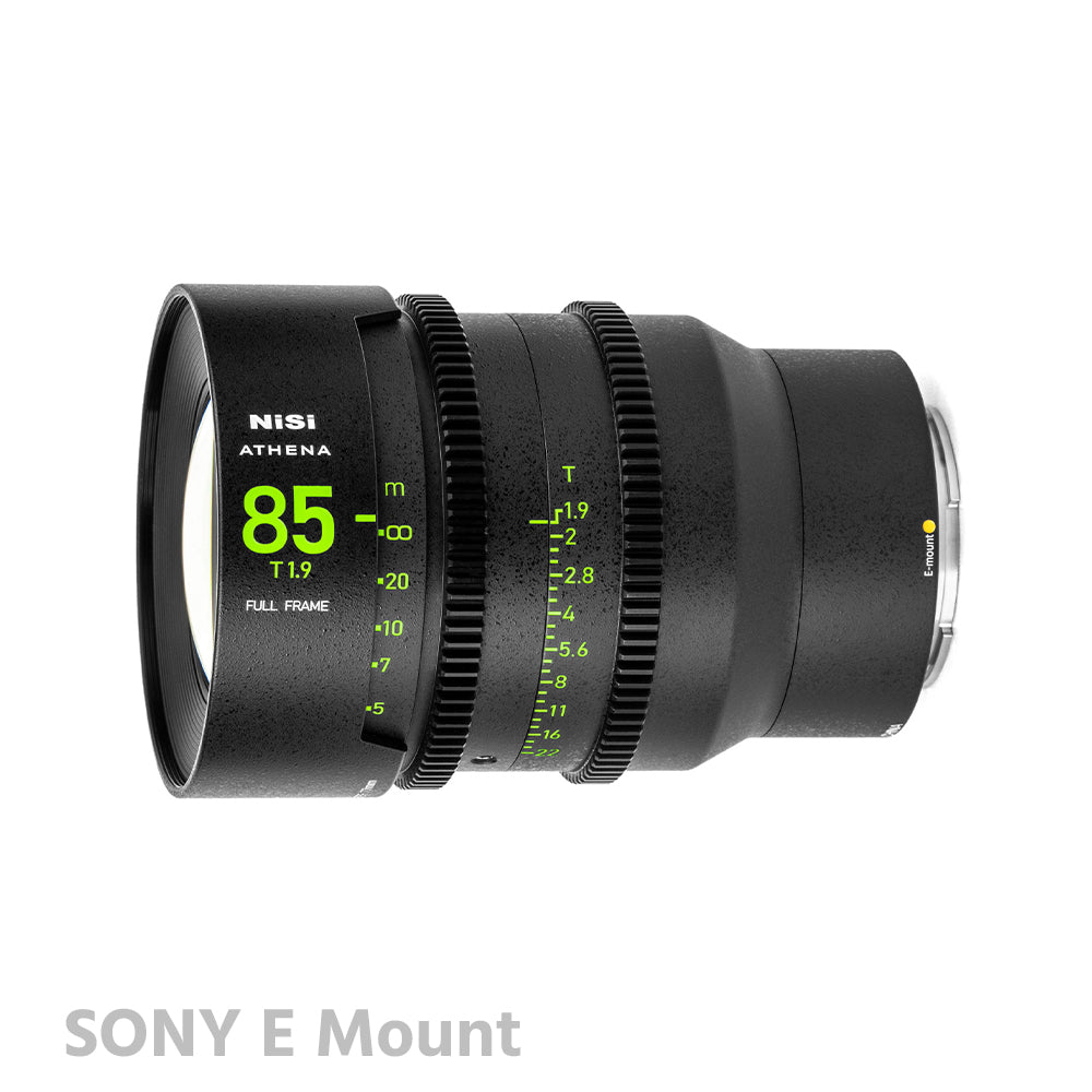 NiSi ATHENA 85mm T1.9 PRIME Full Frame Cinema Lens PL/RF/E Mount