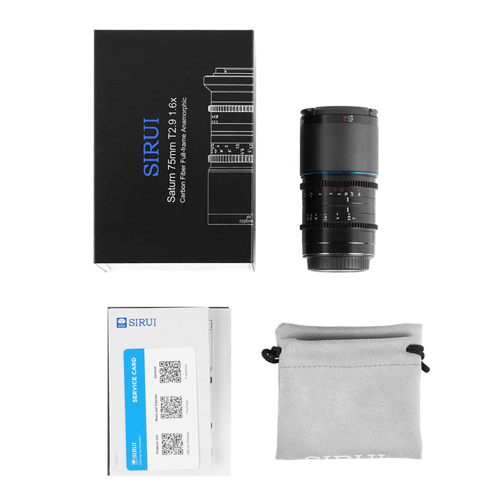 SIRUI Saturn 75mm Full-frame Carbon Fiber Anamorphic Lens