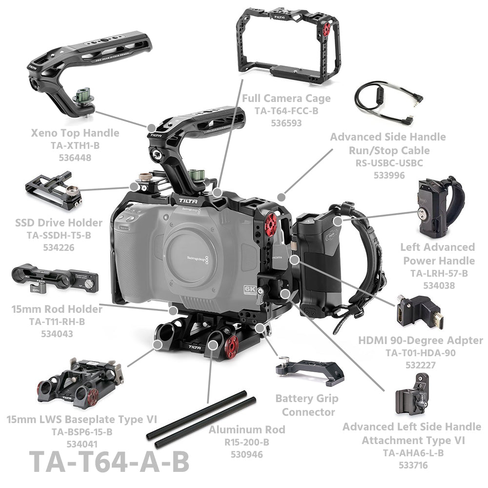TiLTA TA-T64 BMCC 6K Cage for Blackmagic Cinema Camera 6K