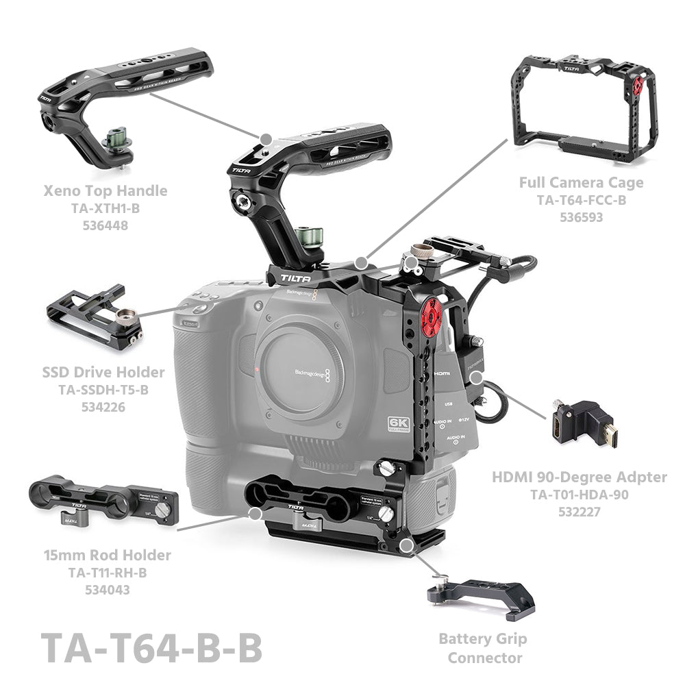 TiLTA TA-T64 BMCC 6K Cage for Blackmagic Cinema Camera 6K