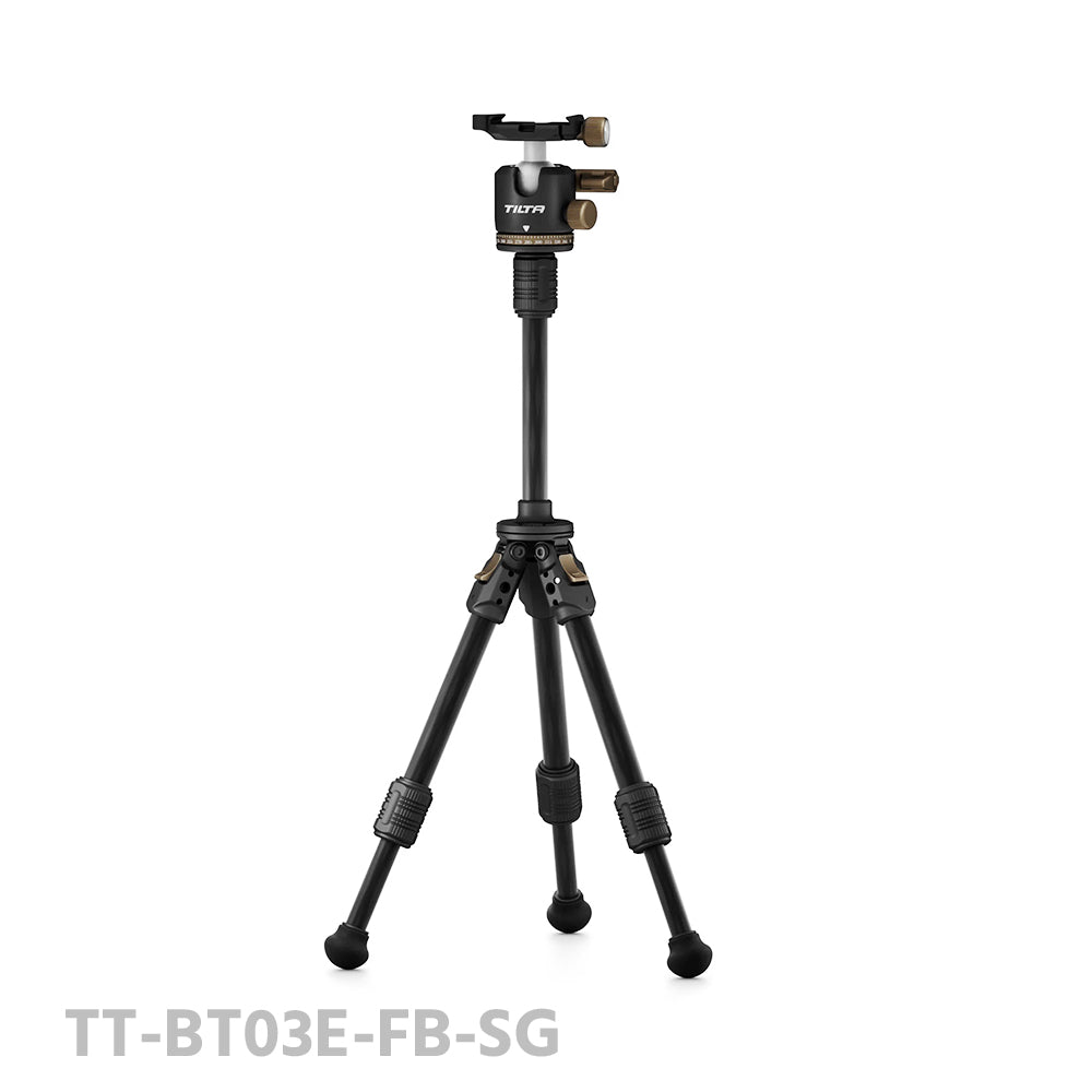 TiLTA BT03E Tabletop Ball Head with 1-Stage Carbon Fiber Tripod Legs (3KG) Extendable Edition