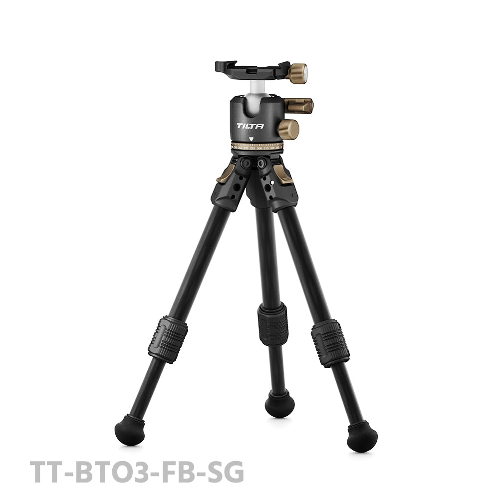 TiLTA BT03 Tabletop Ball Head with 1-Stage Carbon Fiber Tripod Legs (3KG)