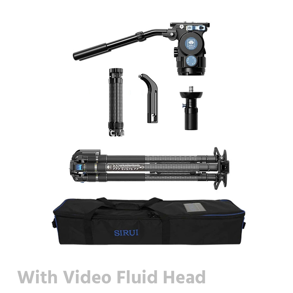 SIRUI SVS75 Rapid System One-Step Height Adjustment Video Tripod
