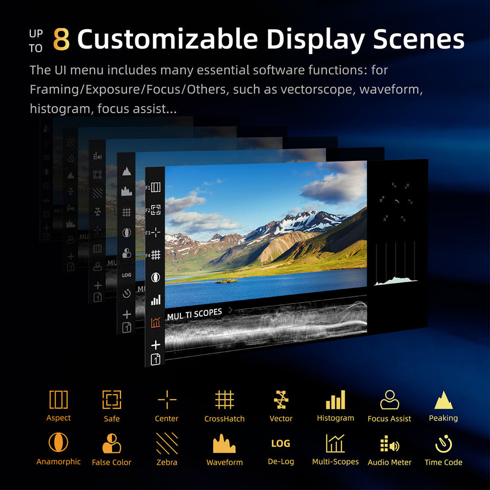 OSEE Mega 15S Production Monitor 15.4'' Color Self-Calibration 1500 nits Brightness Camera Field Monitor