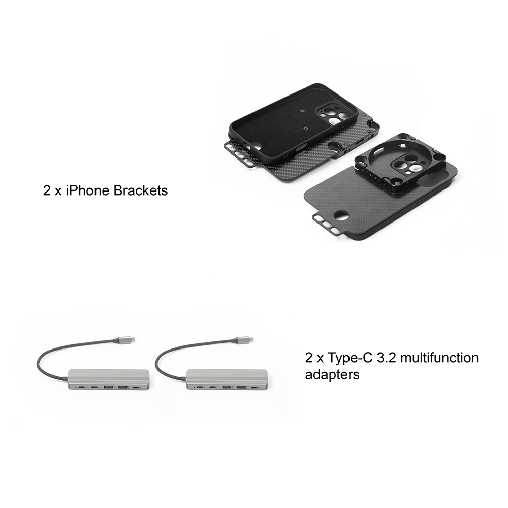 PDMOVIE iPhone Bracket & Type-C Multifunctional Adapter For 3D AIR iPhone SMART