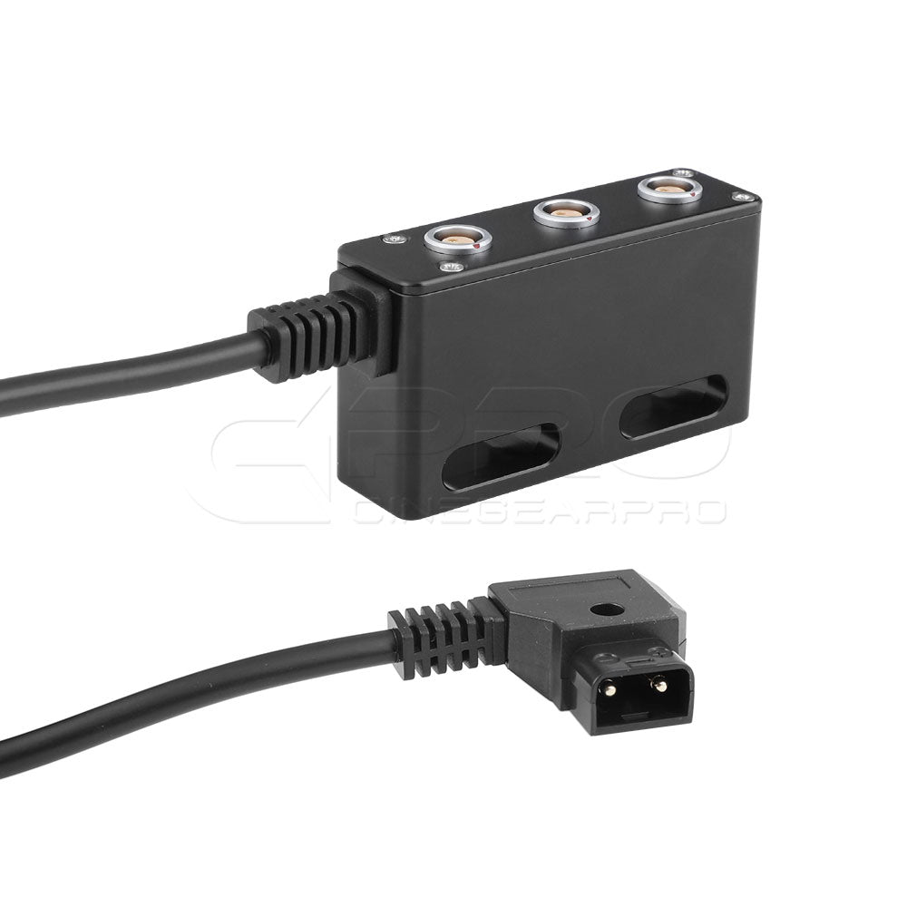 CGPro D-Tap To LEMO 3 Pin male connector Coiled Power Cable Power Cable - CINEGEARPRO