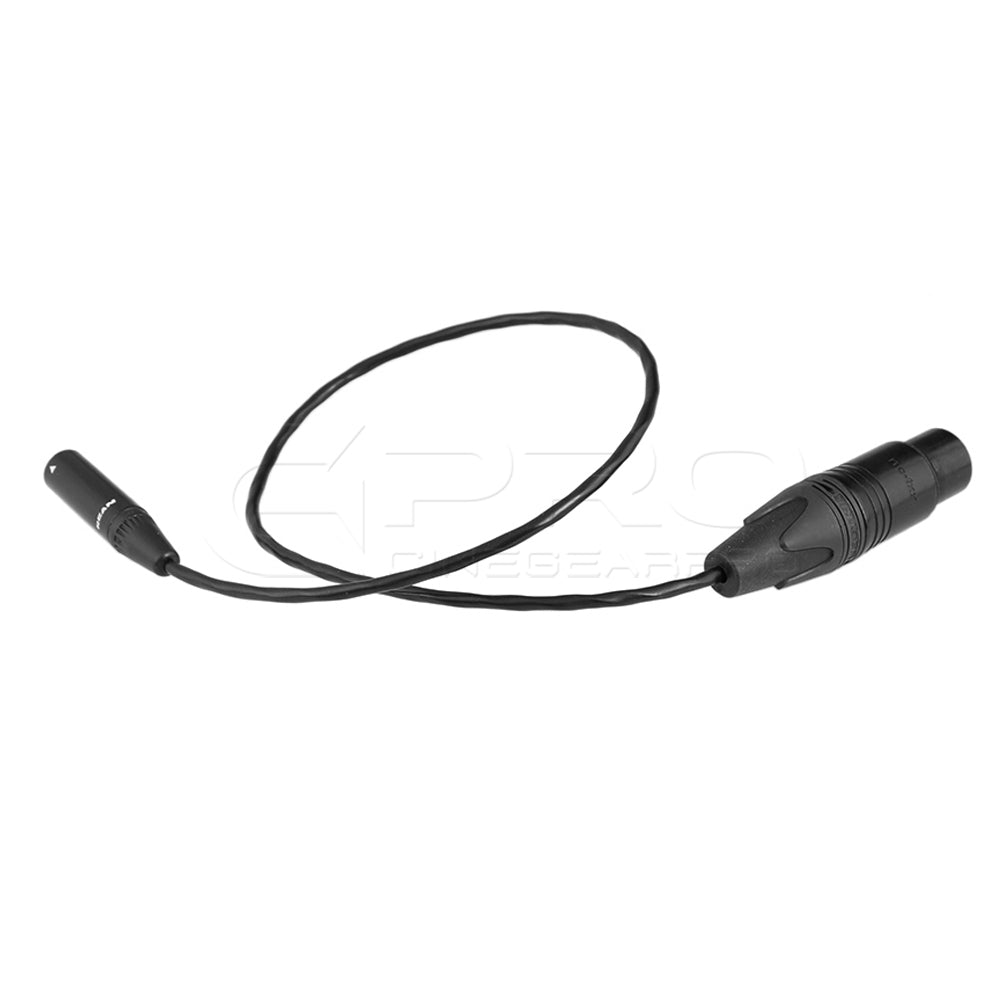 CGPro Mini 3pin XLR Male To Full 3pin XLR Female Cable For BMPCC4K cable - CINEGEARPRO