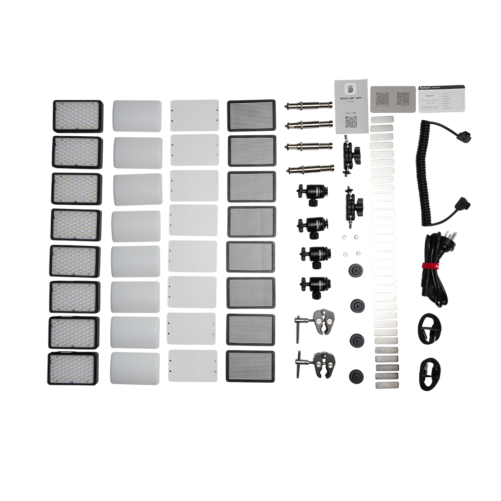 Aputure MC Pro 8-Light Kit RGBWW Mini LED Panel Light