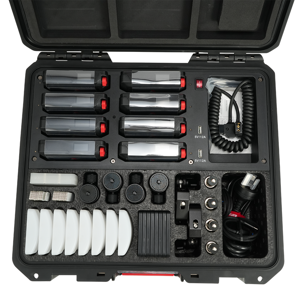 Aputure MC Pro 8-Light Kit RGBWW Mini LED Panel Light