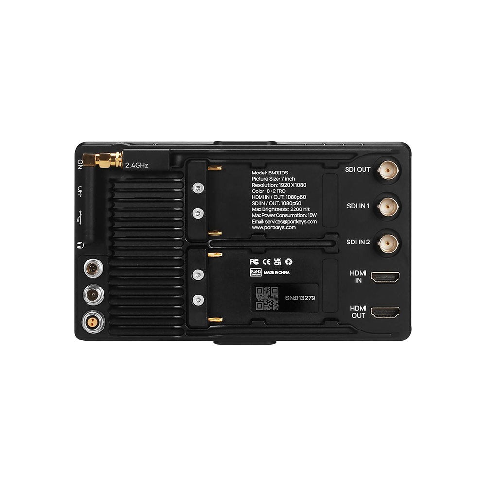 Portkeys BM7 II DS 2200 Nit HDMI/SDI Monitor Wireless Camera Control